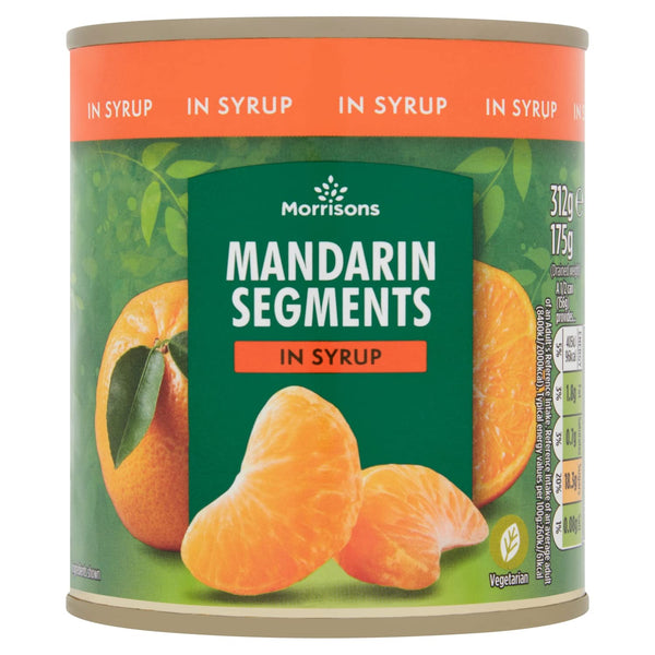 Morrisons Mandarins In Syrup, 312g