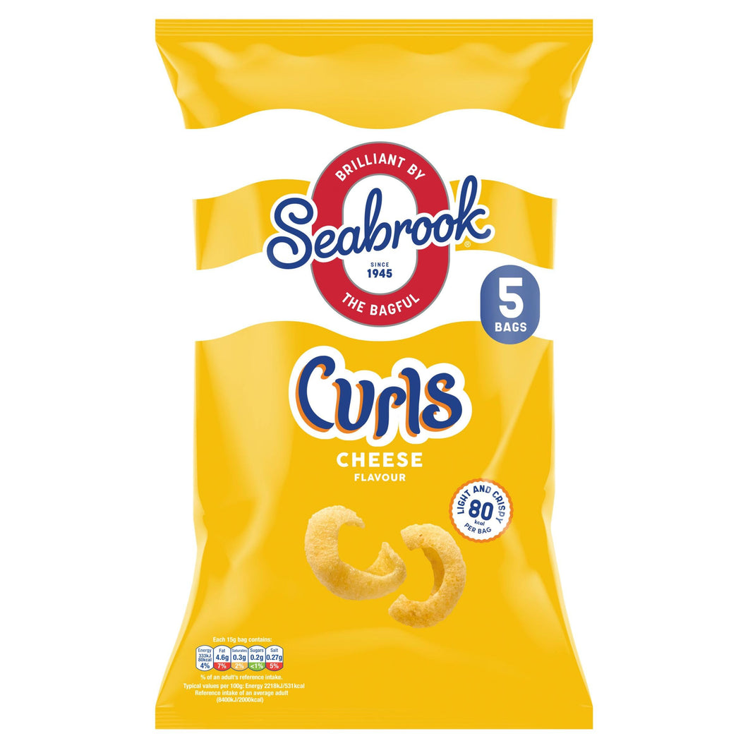 Seabrook Curls Cheese Flavour 5 x 15g