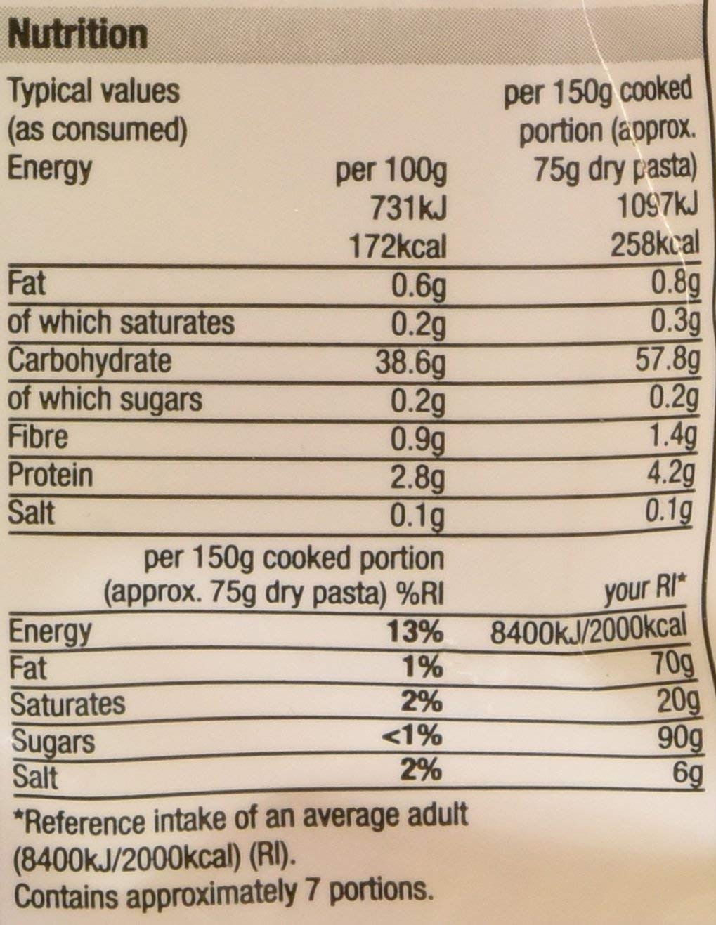 Morrisons Free From Fusilli Pasta 500g