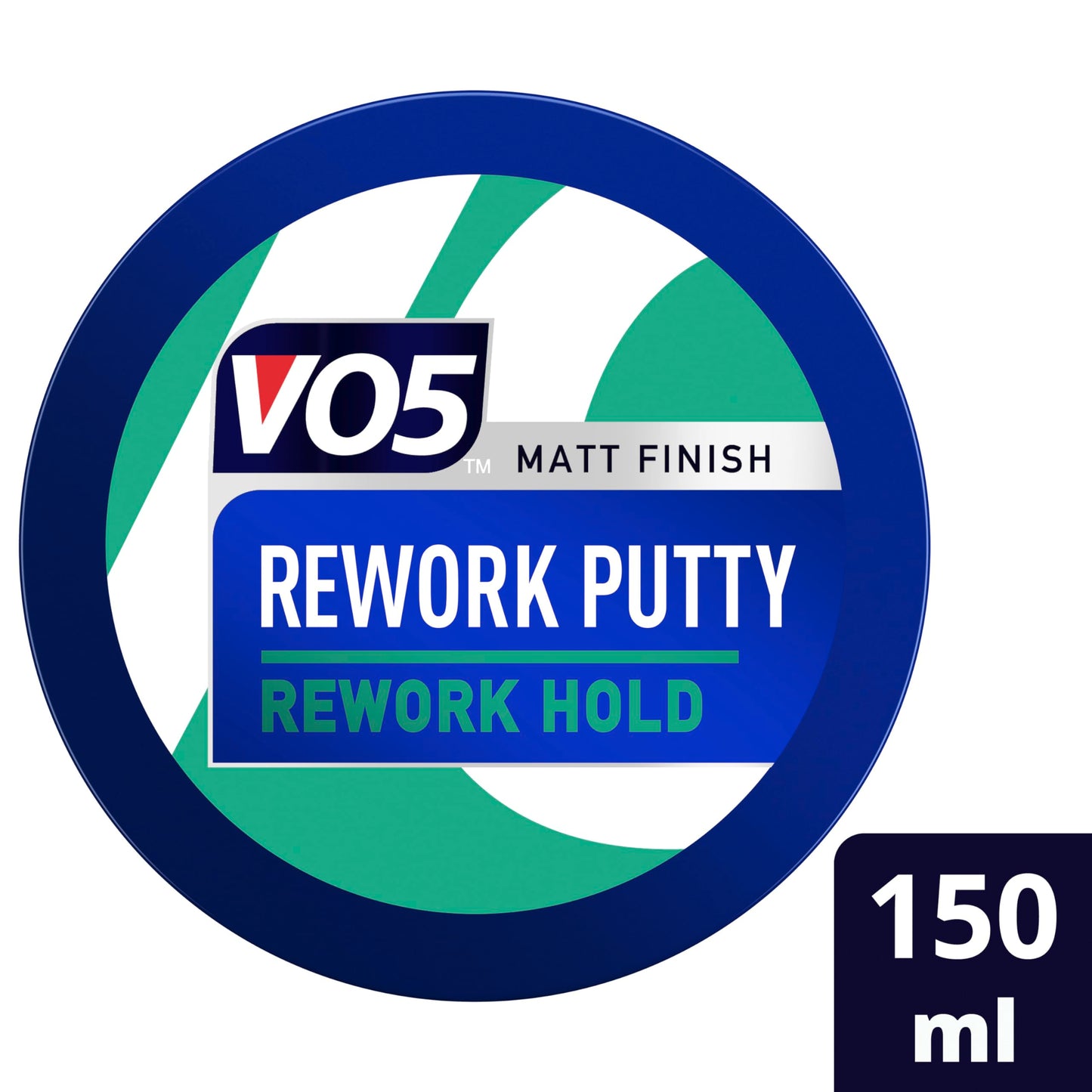 VO5 Rework Putty, 150ml, Matt Finish Hair Styling Product, Strong Hold Level 4
