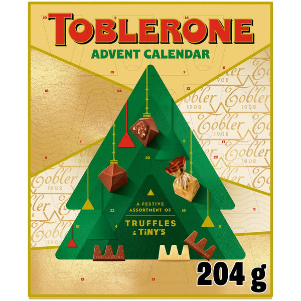 Toblerone Advent Calendar Milk Chocolate Pieces, 204g