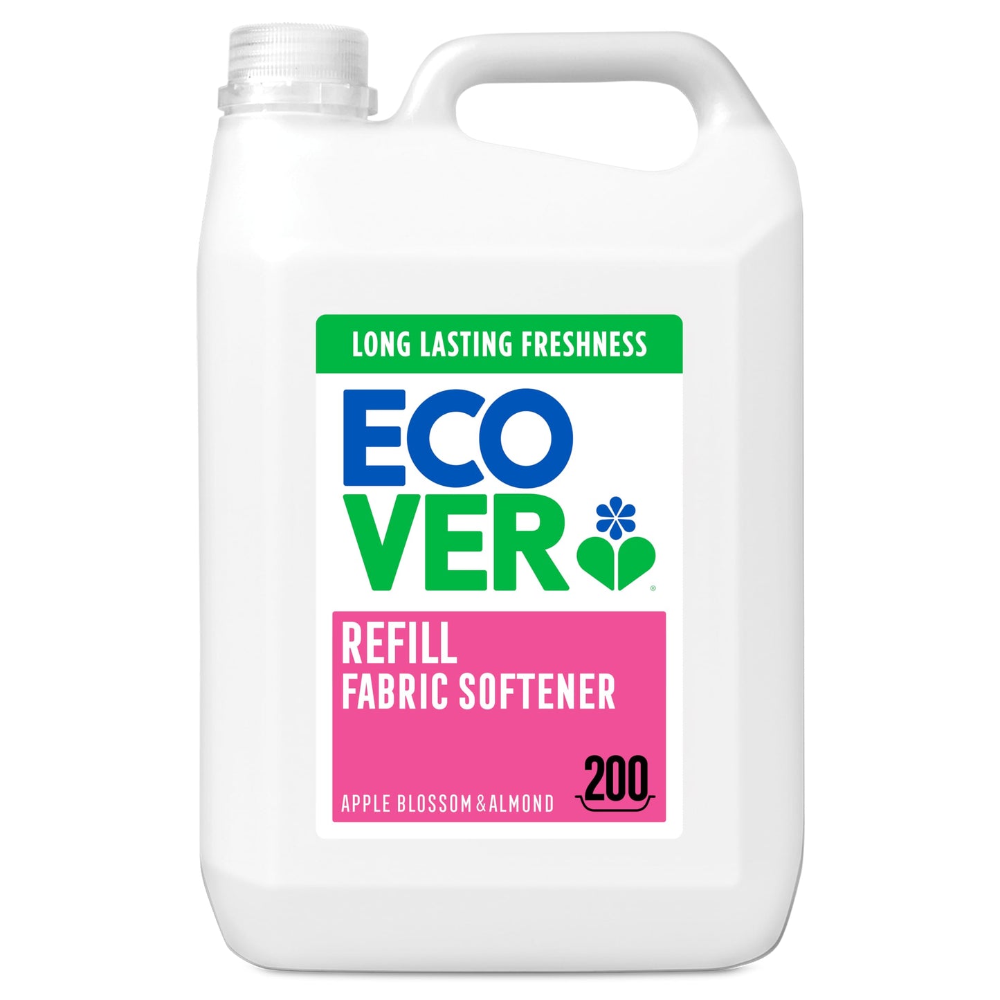 Ecover Fabric Softener Refill, Apple Blossom & Almond, 200 Washes, 5L