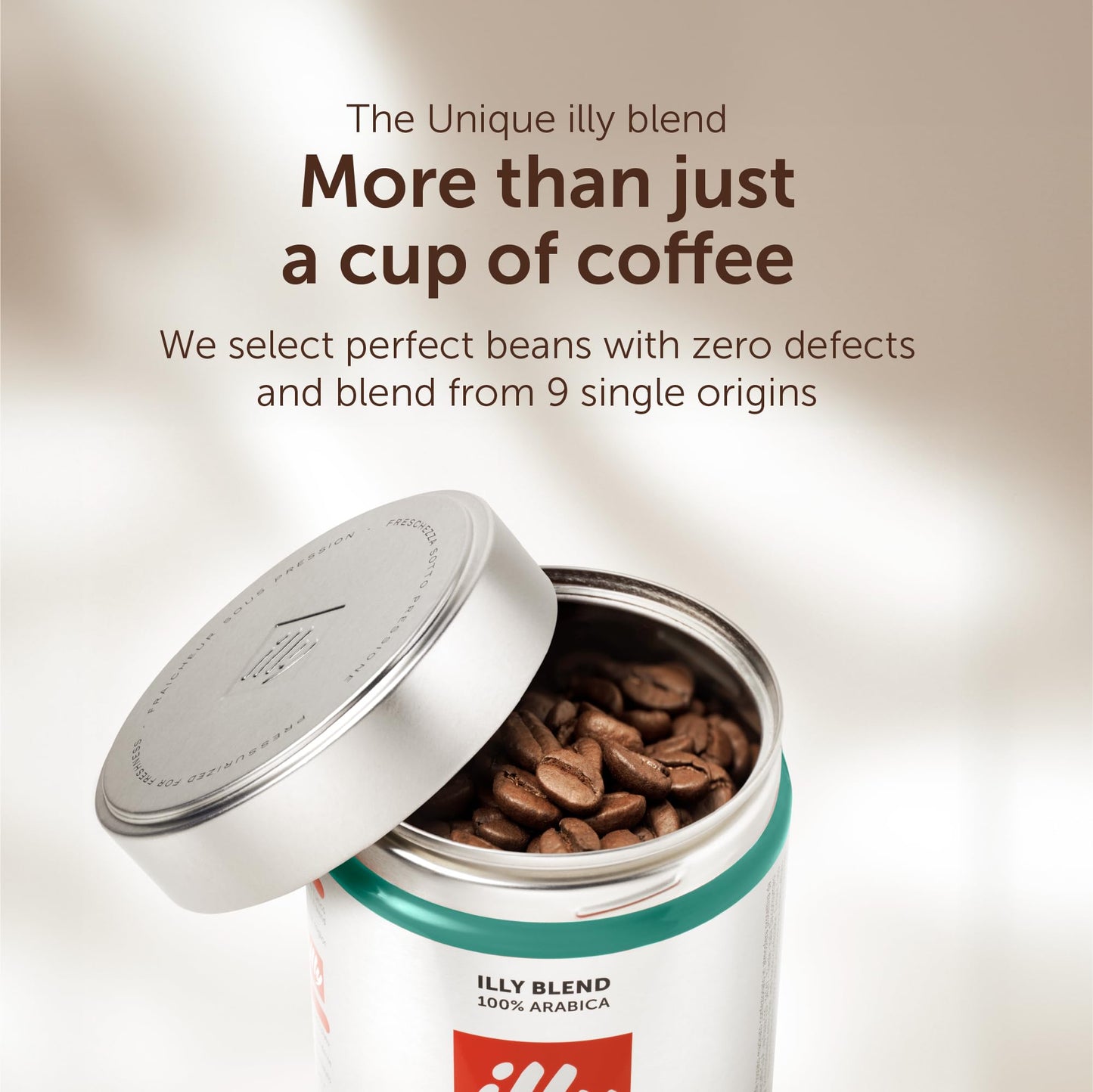 illy Coffee - Classico Ground Coffee - Medium Roast - 100% Arabica Coffee - Ideal for Moka Pots - 250g Tin
