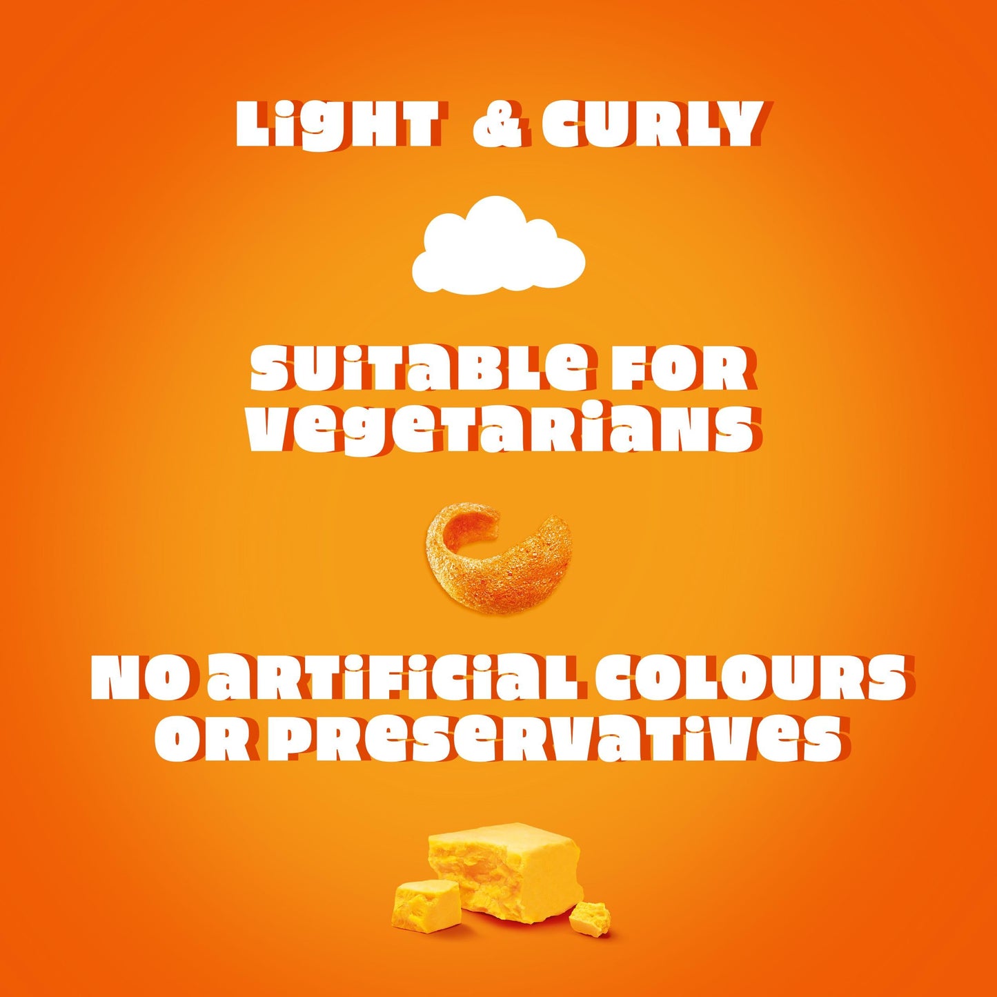 Walkers, Quavers Red Leicester Cheese Multipack Crisps Snacks 6x16g