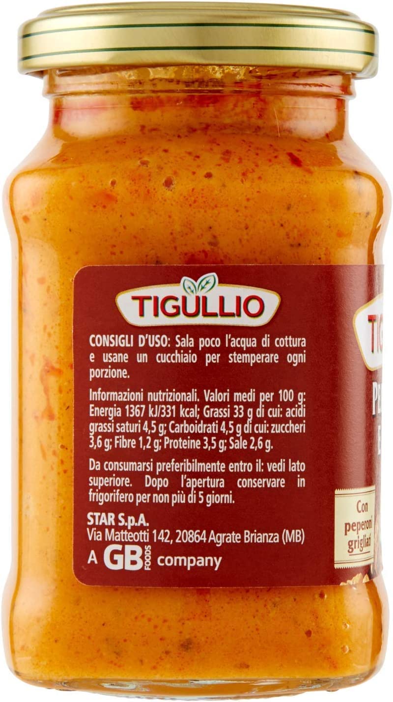 Star Tigullio GranPesto Pesto Peppers, Walnuts & Paprika Pasta Sauce 190g