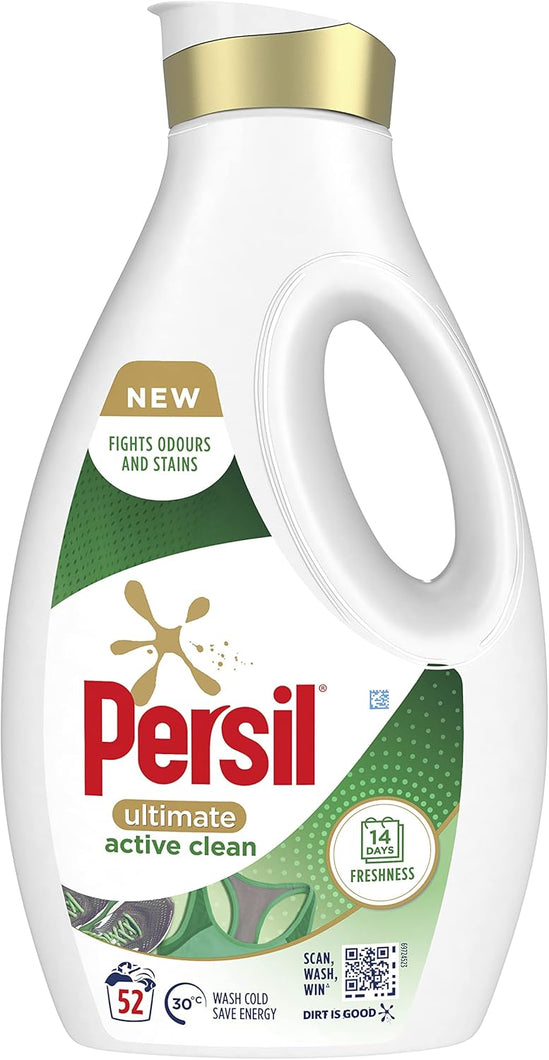 Persil Ultimate Active Clean Liquid Detergent, 52 Washes (1.4L)
