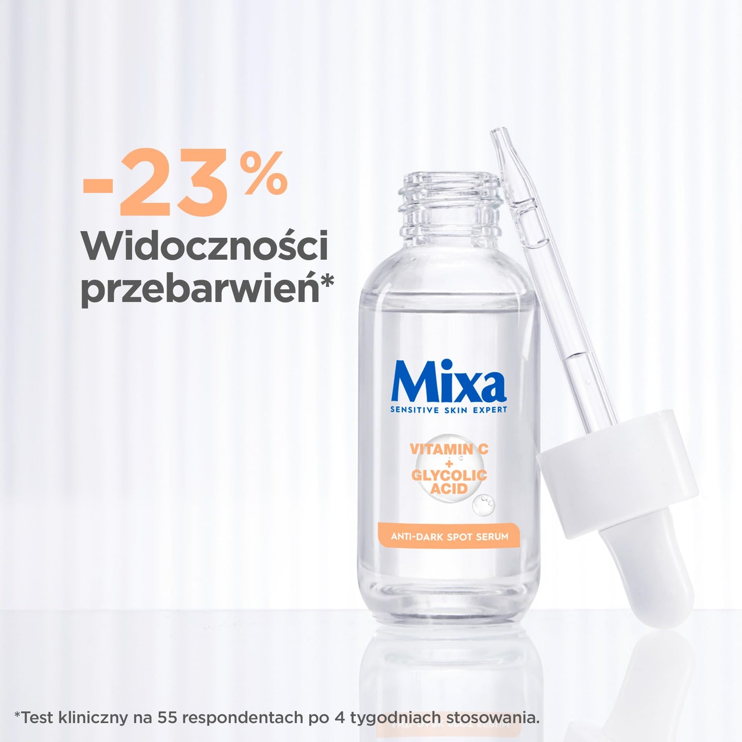 Mixa Anti-Discoloration Facial Serum, Vitamin CG +Glycolic Acid