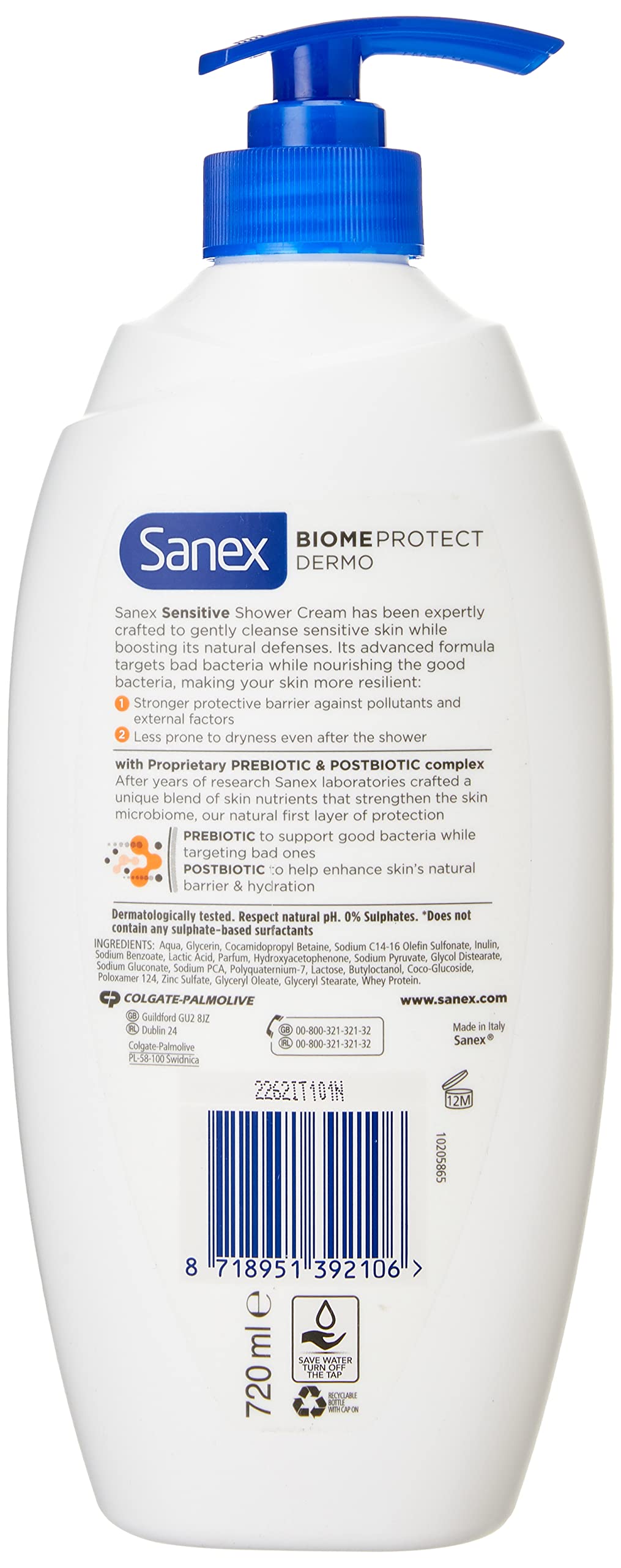 Sanex Shower Gel Dermo Sensitive MB 415ml