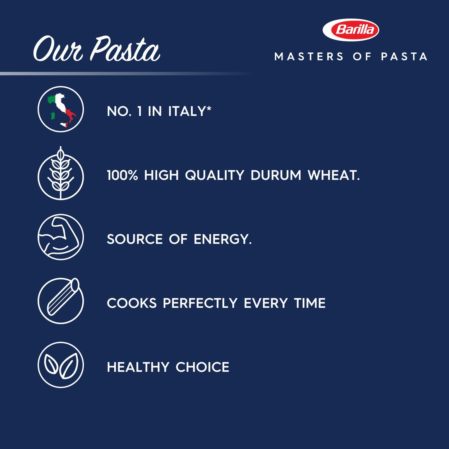 Barilla Spaghettoni Pasta No. 7 500 g - Pack of 5