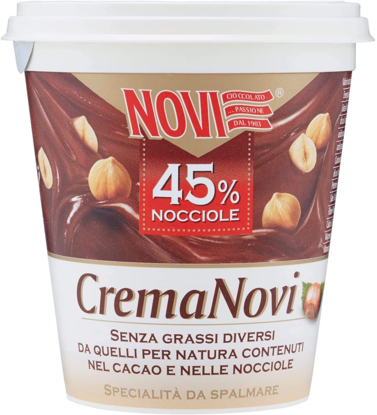 3X Novi Hazelnut Cream 45% Chocolate Hazelnuts 200g Italian Spread Cream