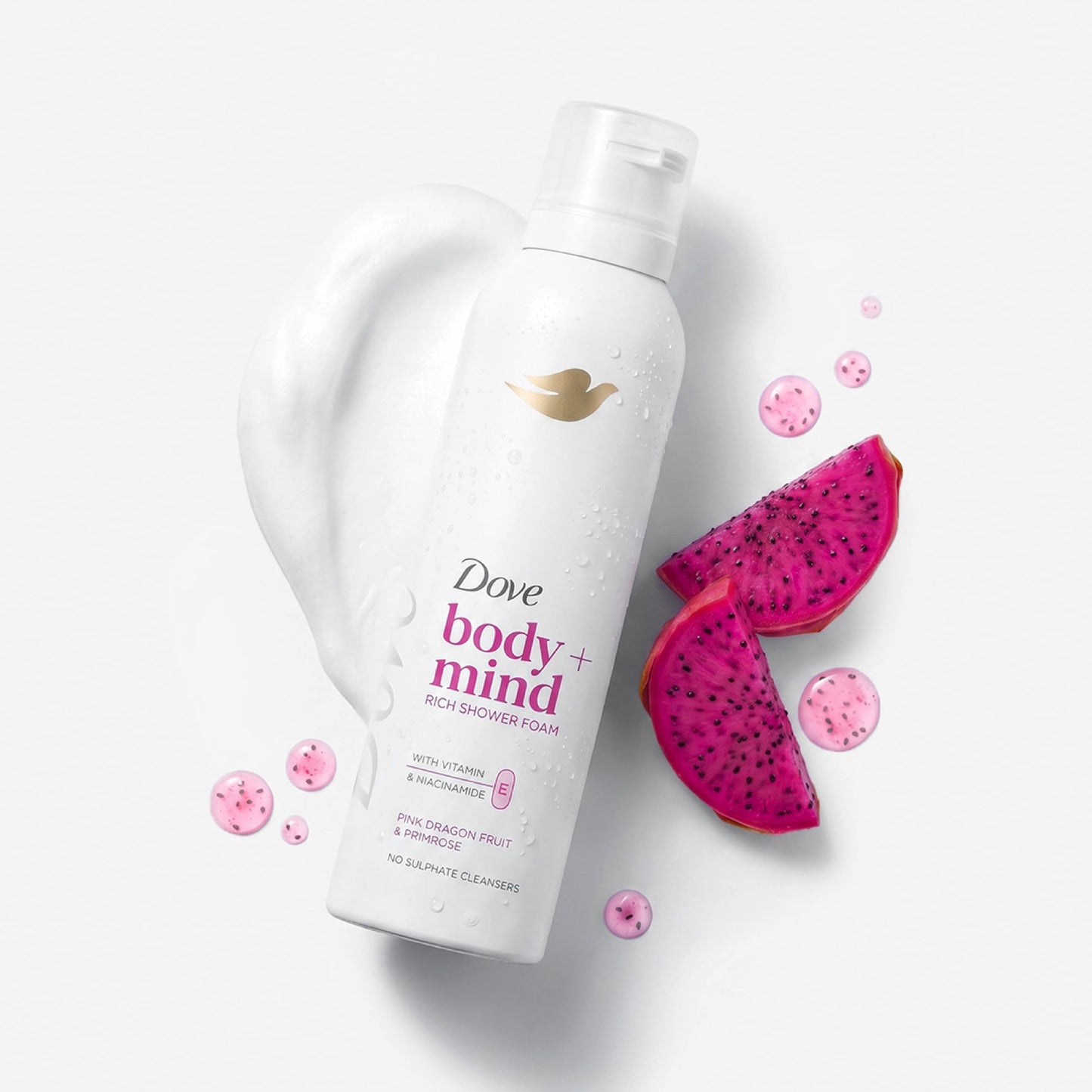Dove body + mind Dragon Fruit Rich Shower Foam 200 ml