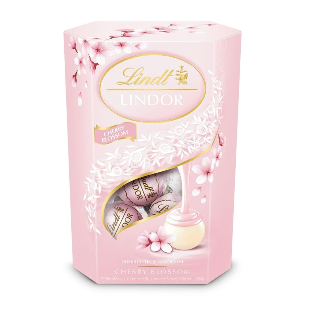 Lindt Lindor Cherry Blossom White Chocolate Truffes Box 200g