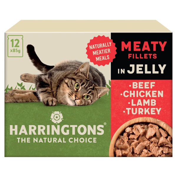 Harringtons Adult Wet Cat Food Meat in Jelly Multipack 12x85g