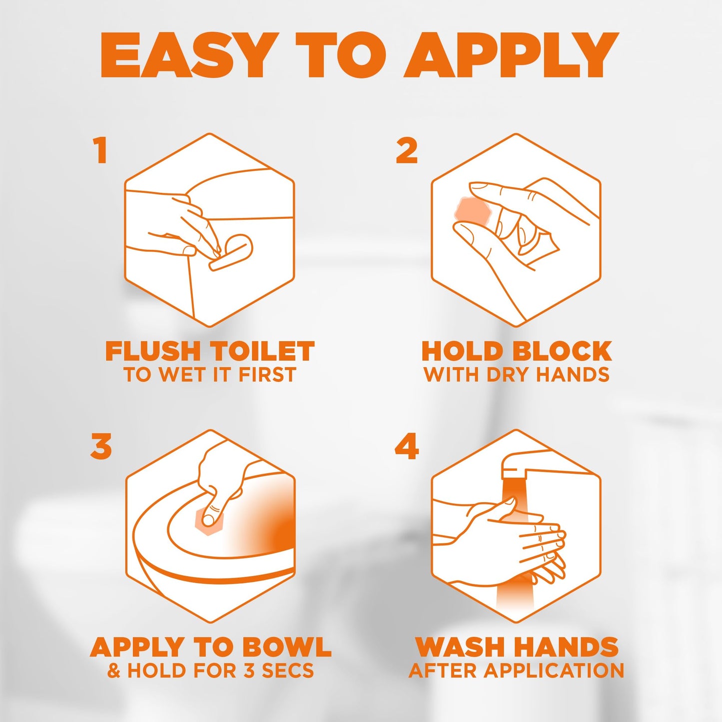 Harpic Hygienic Fresh Sticker Adhesive Toilet Block