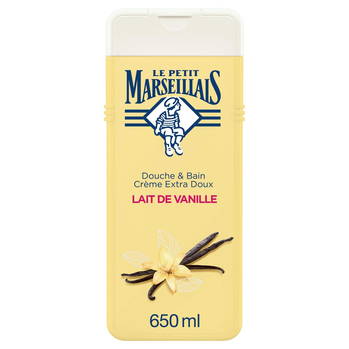 Extra Gentle Bath & Shower Cream Vanilla Milk Organic 650ml