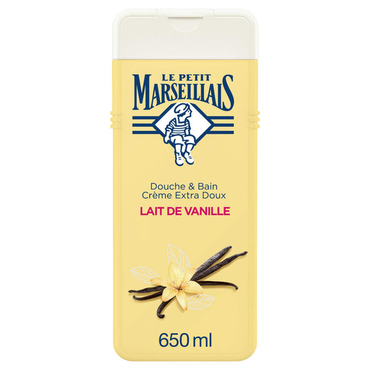 Extra Gentle Bath & Shower Cream Vanilla Milk Organic 650ml