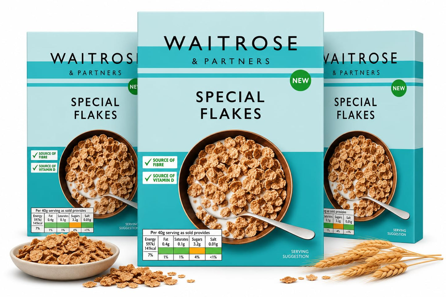 Waitrose Special Flakes 500g, Pack of 6