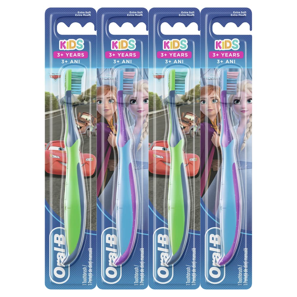 Oral-B Kids Manual Toothbrush Soft Bristles, 3-5 Years Old