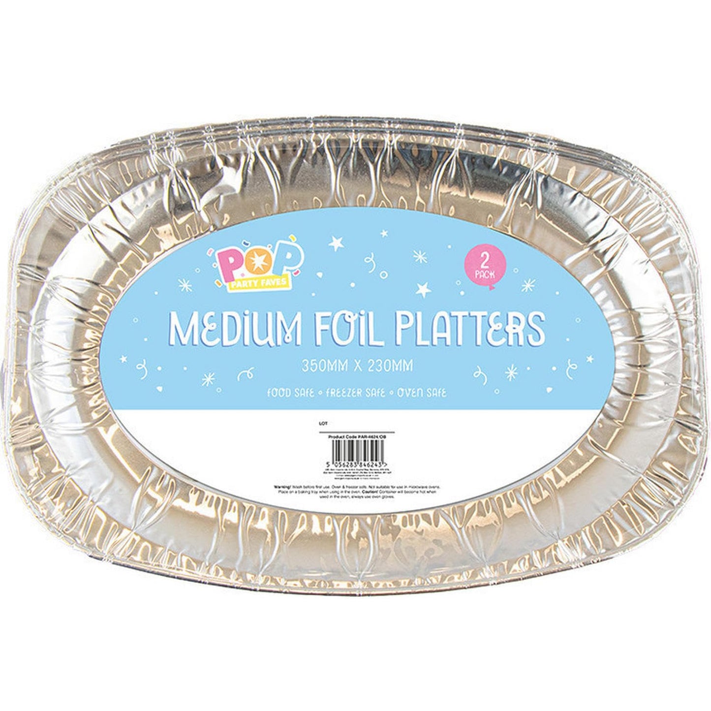 Iceland Medium Foil Platters 2pk