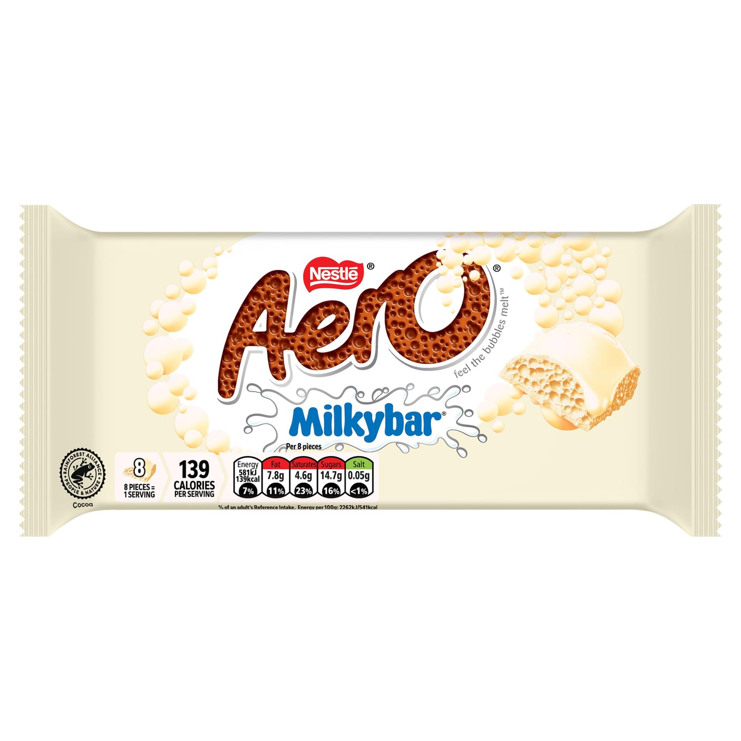 Aero Milkybar Block 90g