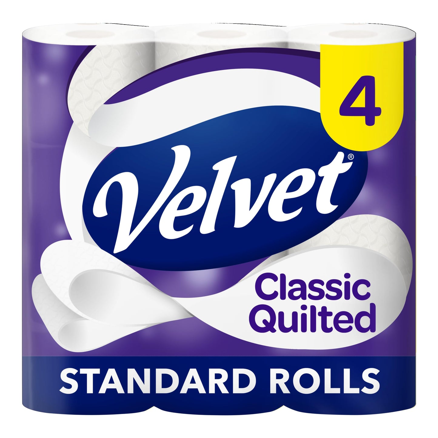 Velvet Classic Quilted Toilet Roll 4 Rolls