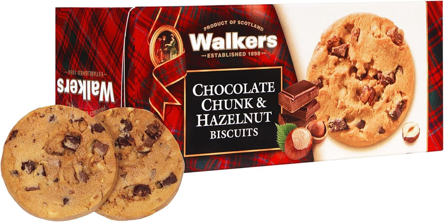 Walkers Chocolate Chunk & Hazelnut Biscuits 150g