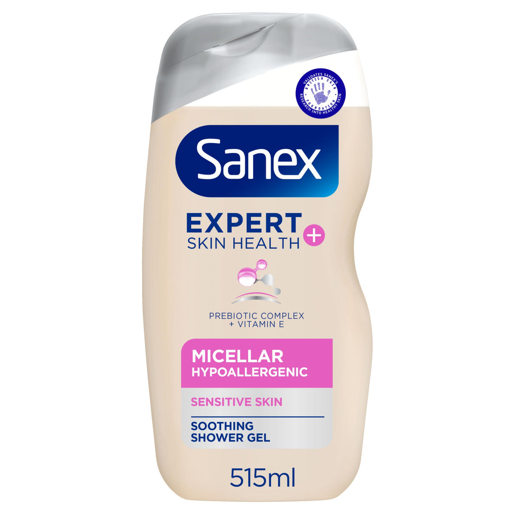 Sanex Hypoallergenic Shower Gel Body Wash, 450ml