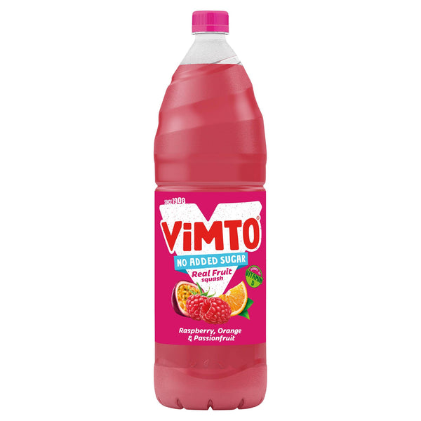 Vimto Raspberry, Orange & Passionfruit Real Fruit Squash 1.5 Litre
