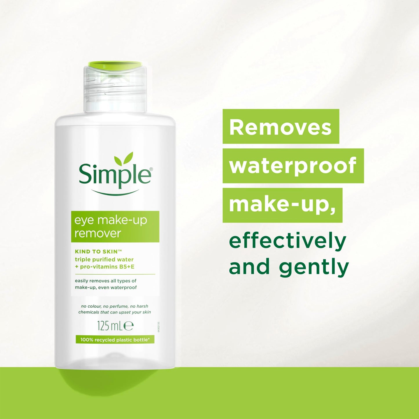 Simple Kind to Skin Eye Make-Up Remover oil-free for sensitive skin 125 ml