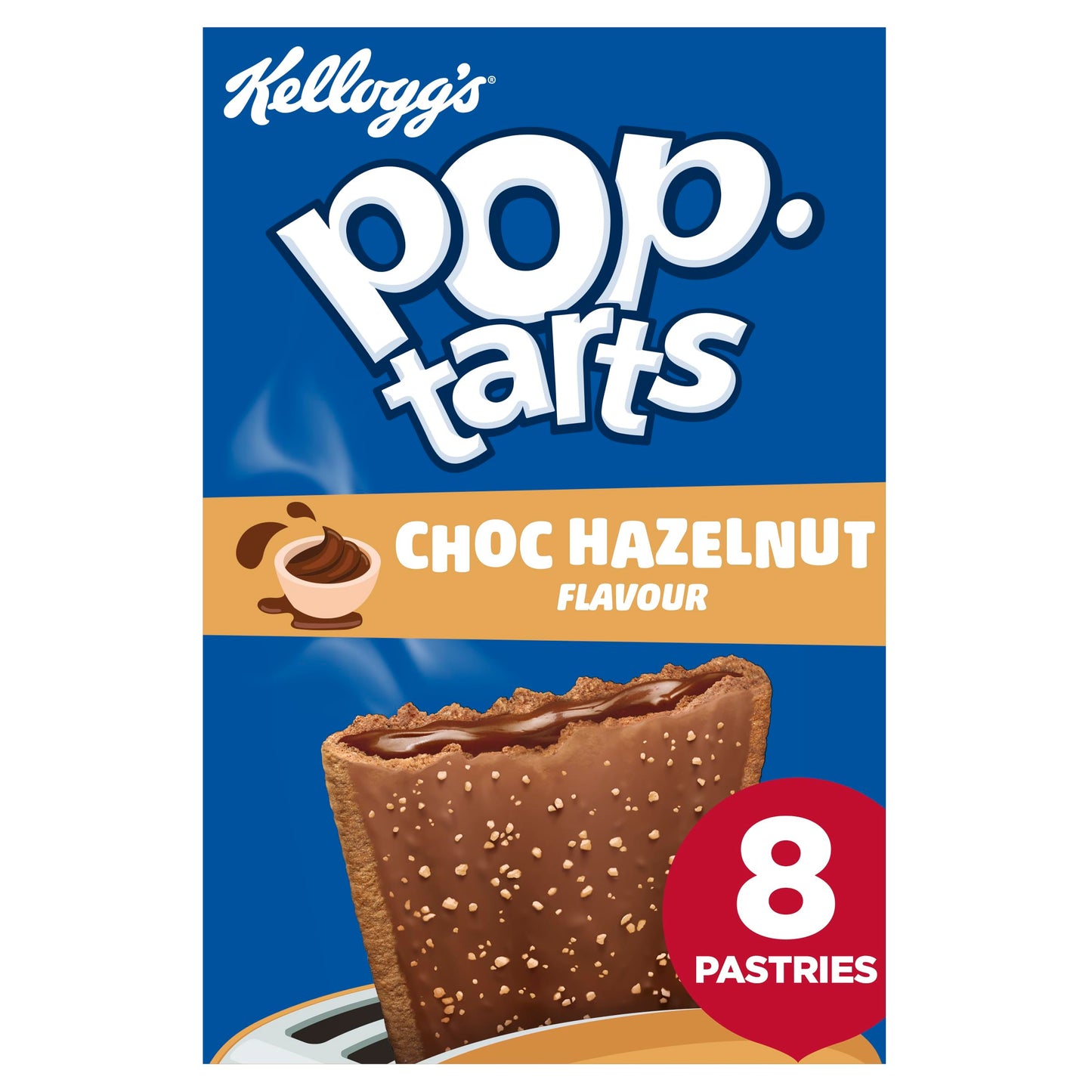 Kellogg's Pop Tarts Choc Hazelnut Pastry Snack 8x48g