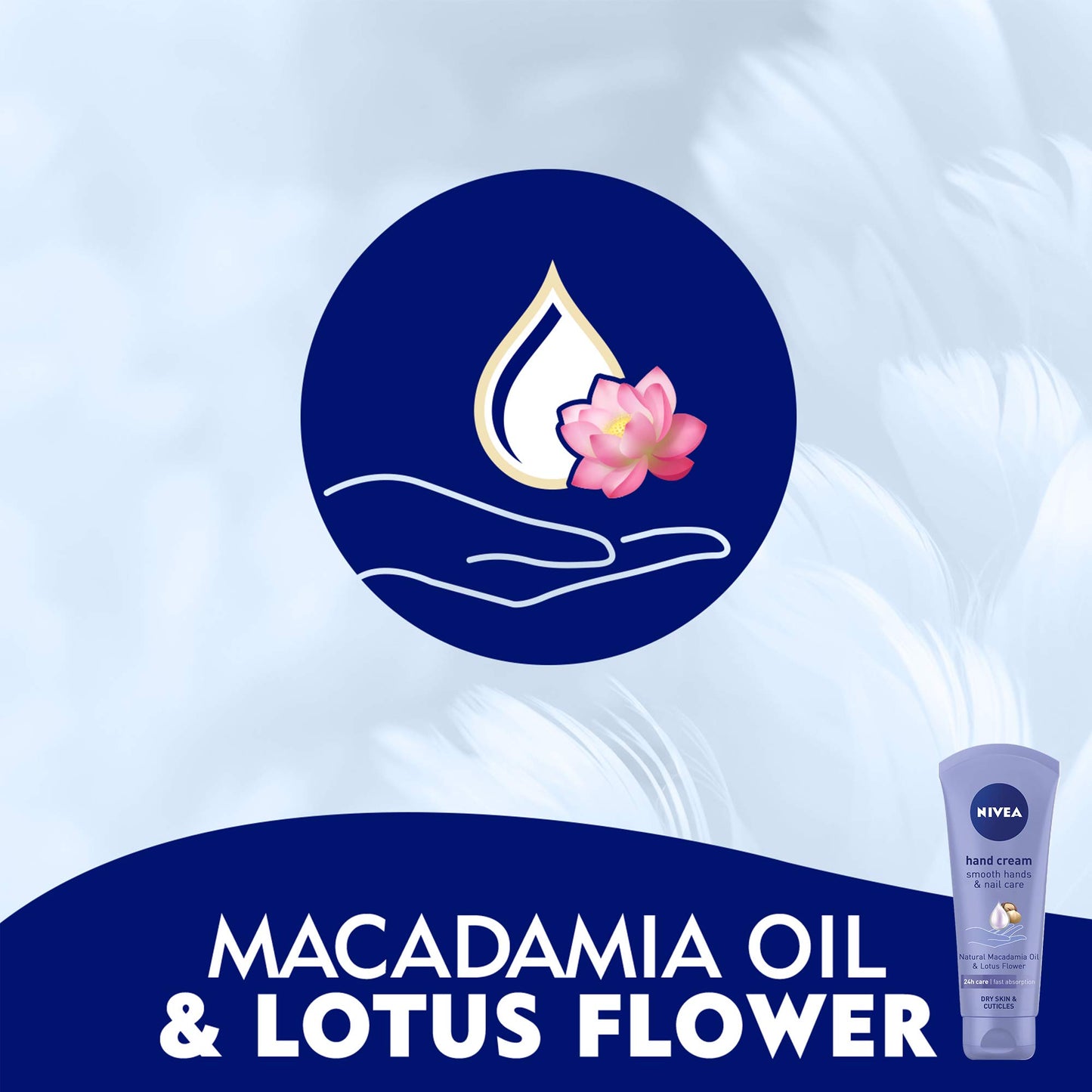 Nivea - Smooth nourishing hand cream macadamia nut oil 100 ml (100041084)