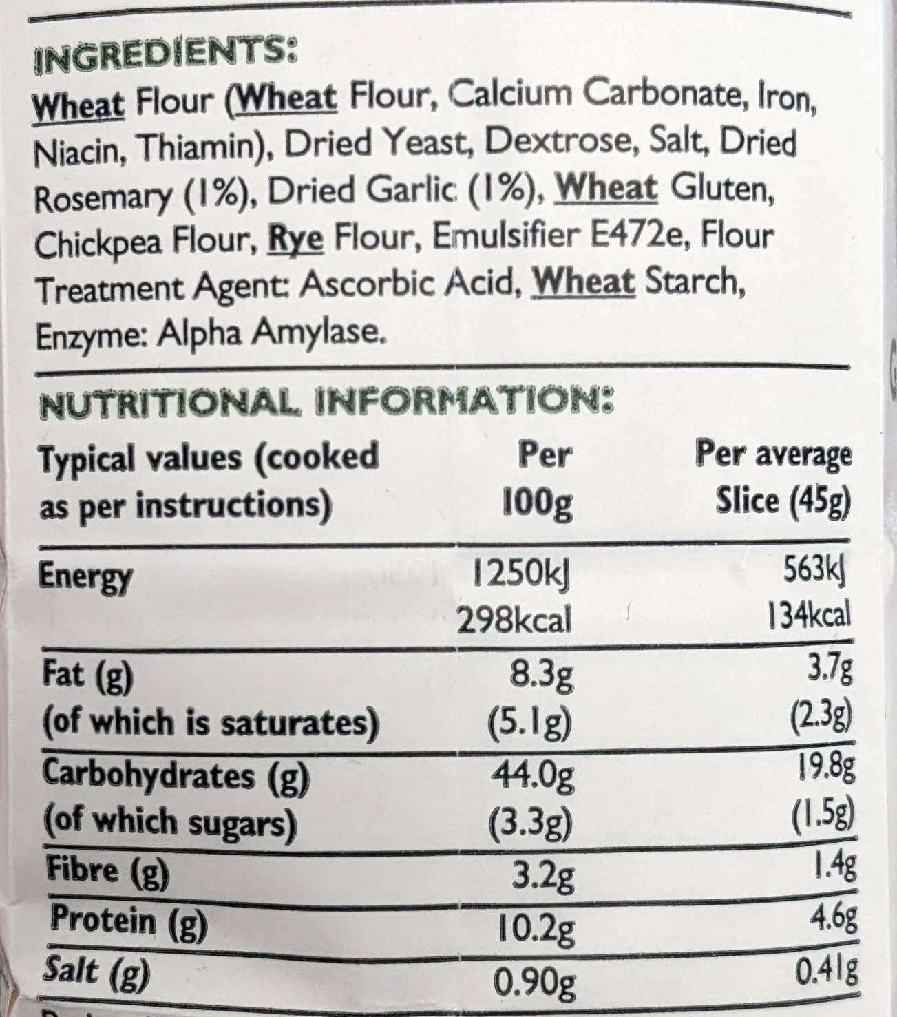 Wrights Baking Garlic & Rosemary Focaccia Bread Mix - 5x500g