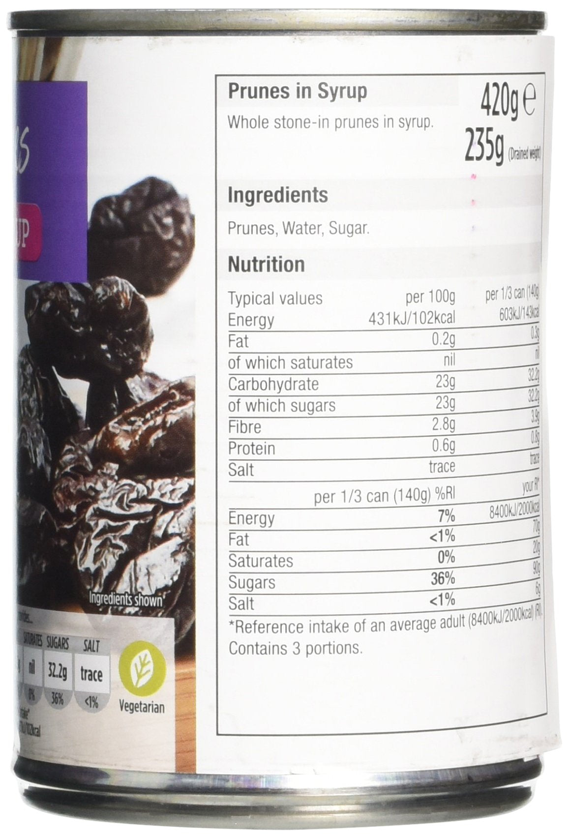 Morrisons Prunes in Syrup 420g