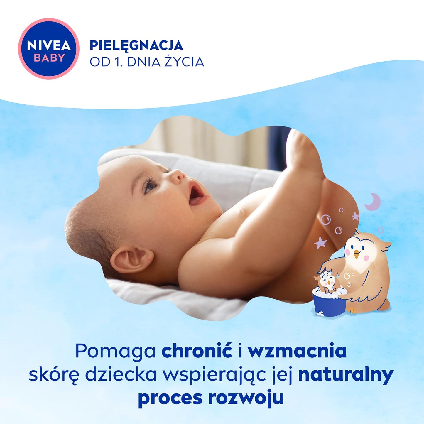 NIVEA BABY Gel 2in1 for Body Wash and Hair Good Night, 200 ml