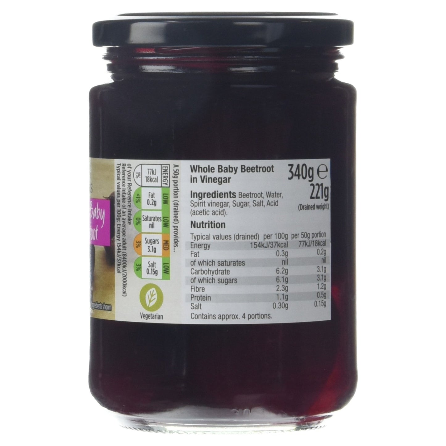 Morrisons Whole Baby Beetroot, 340g