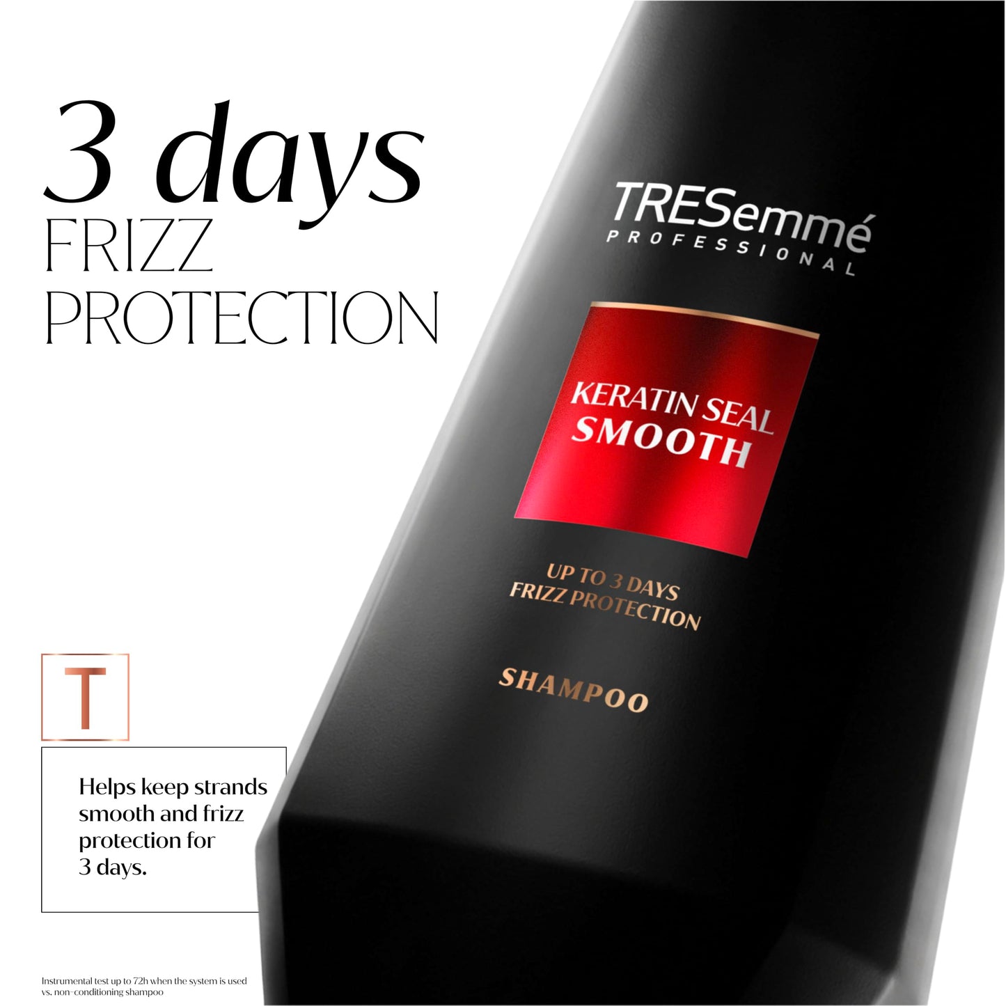 TRESemme Keratin Seal Smooth Shampoo salon-grade hair care for frizz-defying smoothness 250 ml