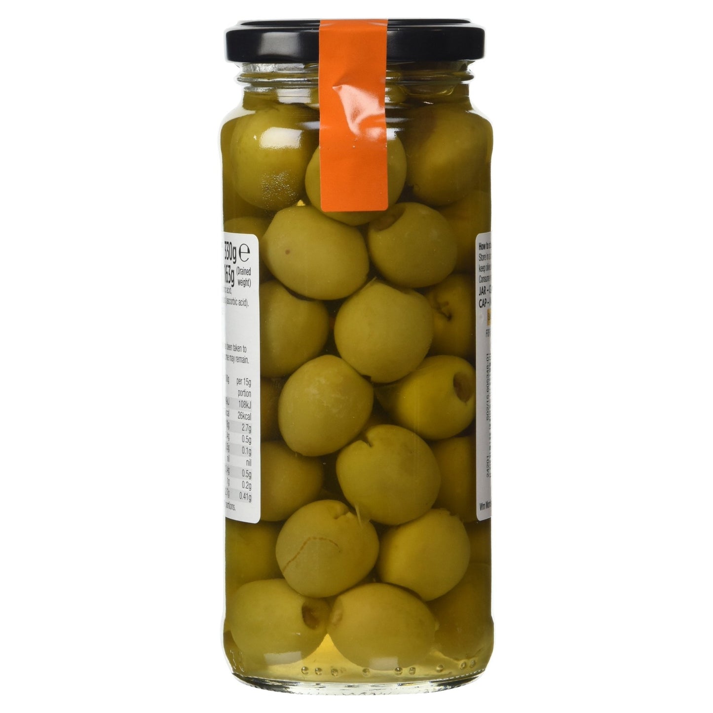 Morrisons Pittedgreen Olives in Brine, 330g