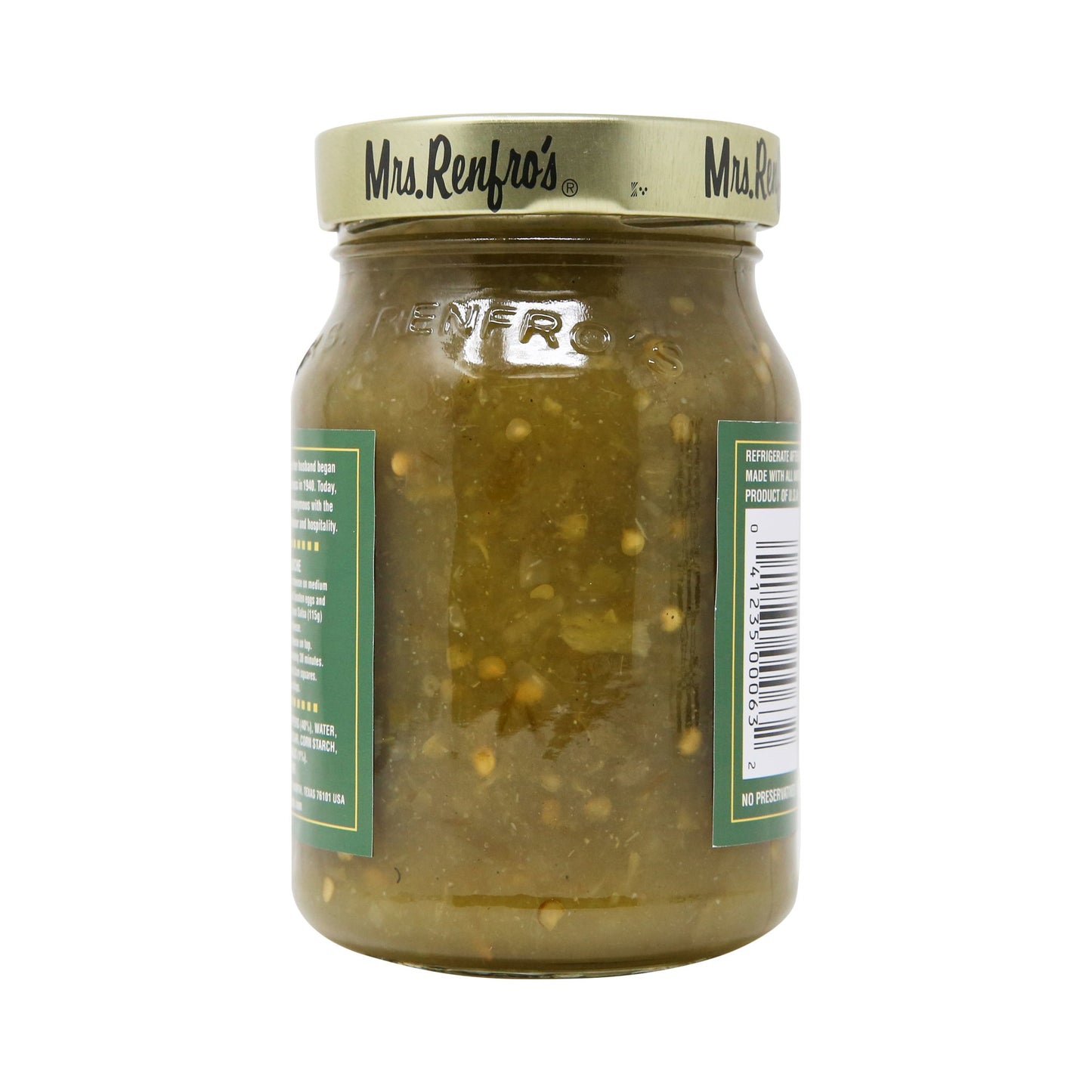 Mrs. Renfro's Jalapeno Green Salsa Hot, 454g