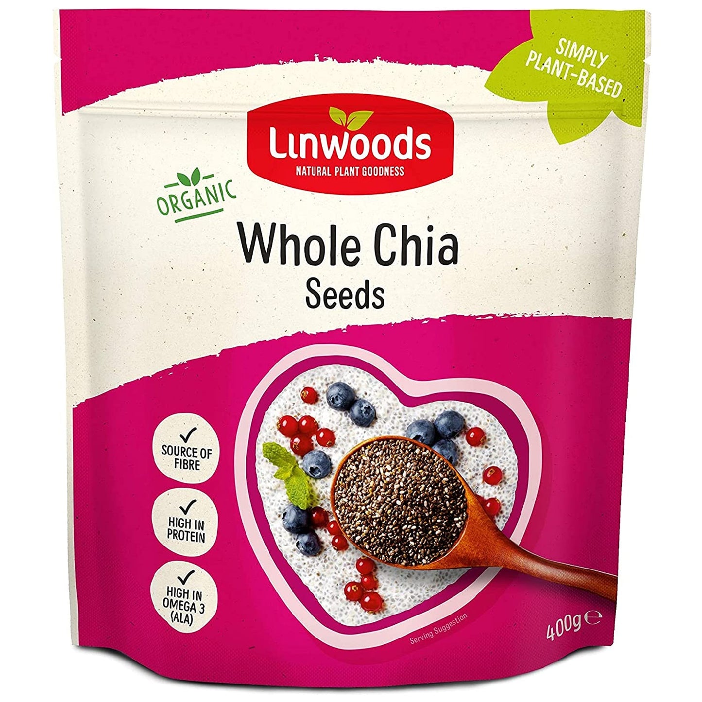 Linwoods Organic Whole Chia Seed, 400g
