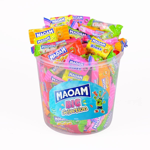 HARIBO Maoam Selection Sweet Tub Kids Party Sweets Bucket Variety Pack 1.14kg