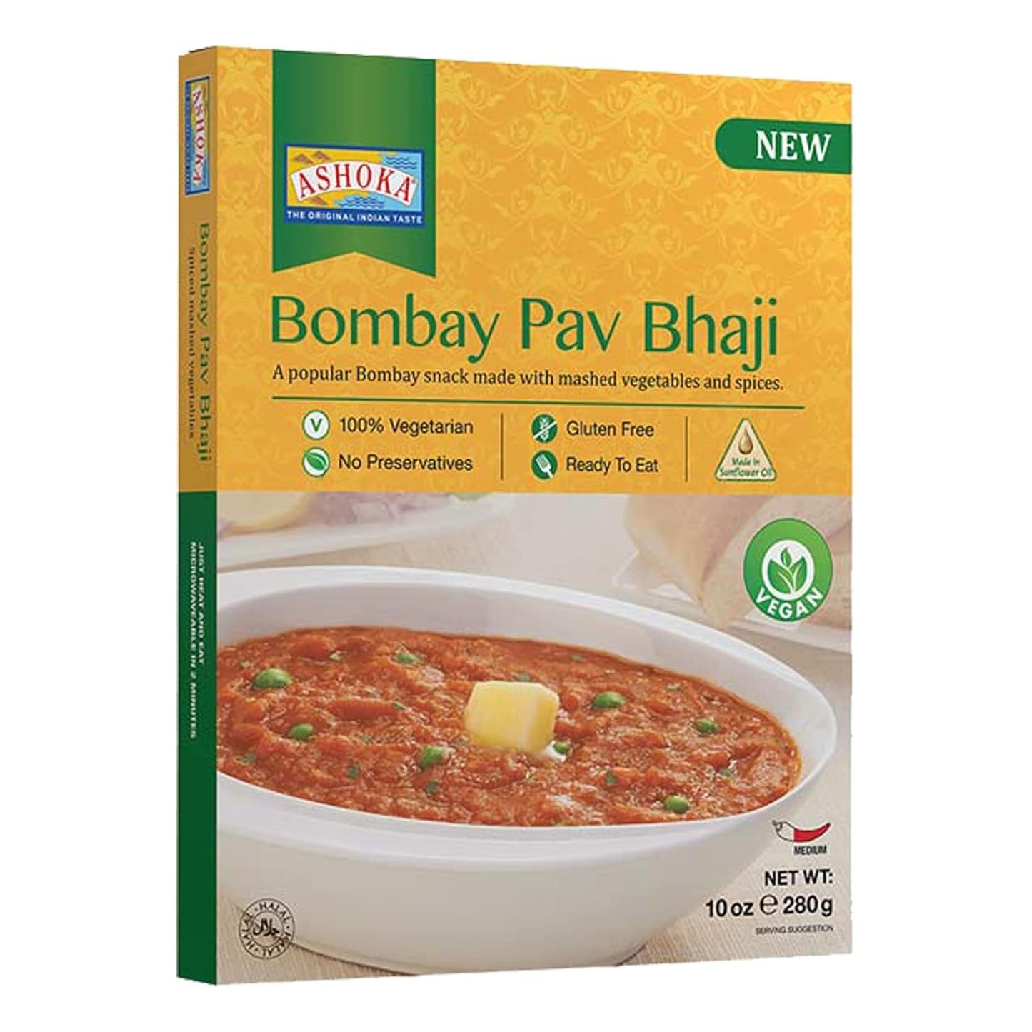 ASHOKA Ready To Eat Pav Bhaji, 280 g