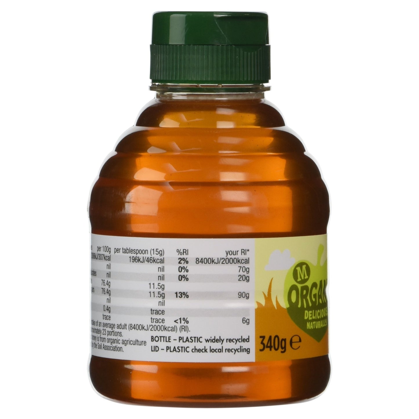 Morrisons Squeezy Organic Honey 340g