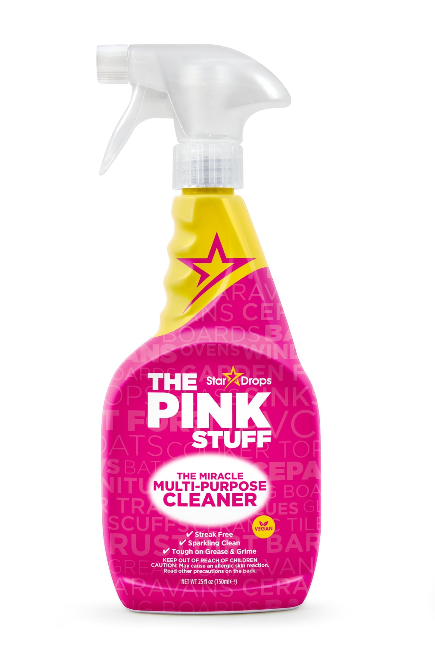 The Pink Stuff Miracle Multi-Purpose Cleaner – Removes Grease, Grime, and Stains on Kitchens, Bathrooms, Floors, and More - 850ml