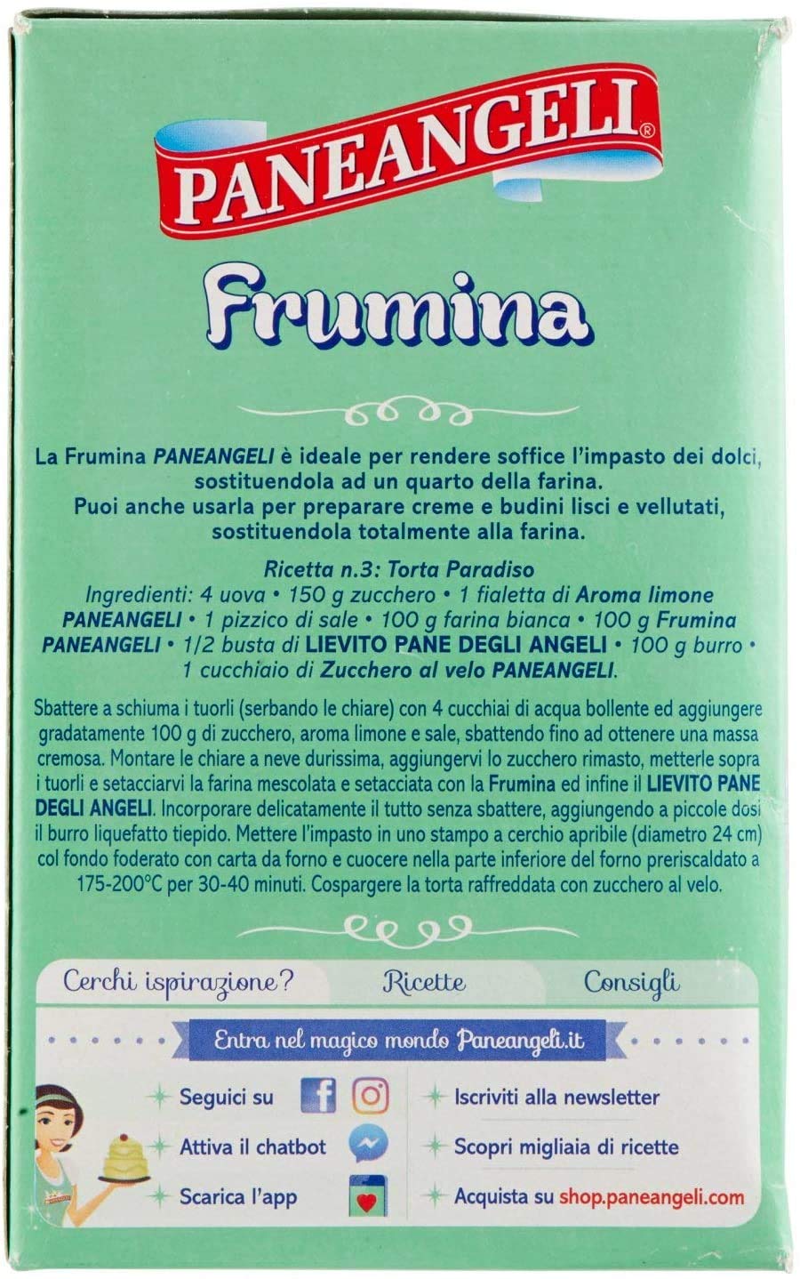 Paneangeli Frumina Per Dolci Ricette 3 Pezzi Da 250 Grammi
