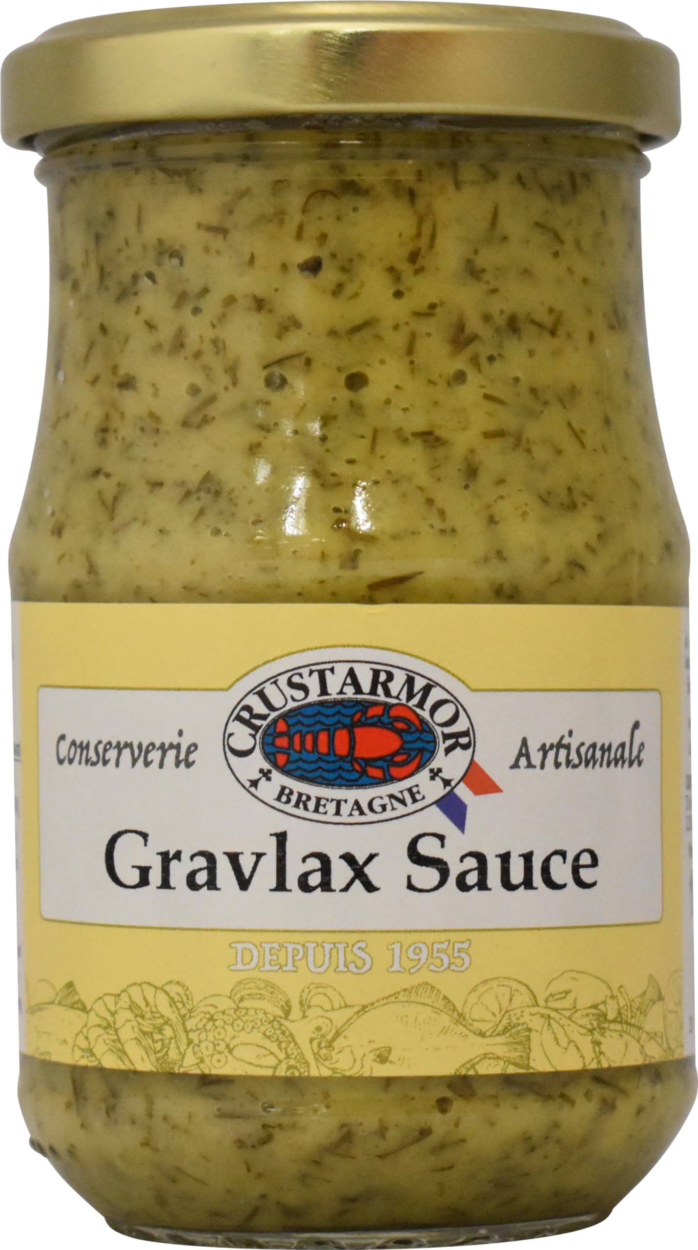 CRUSTARMOR - Gravlax Sauce, Dill & Mustard Fusion, Scandinavian Delight, 6 x 190g