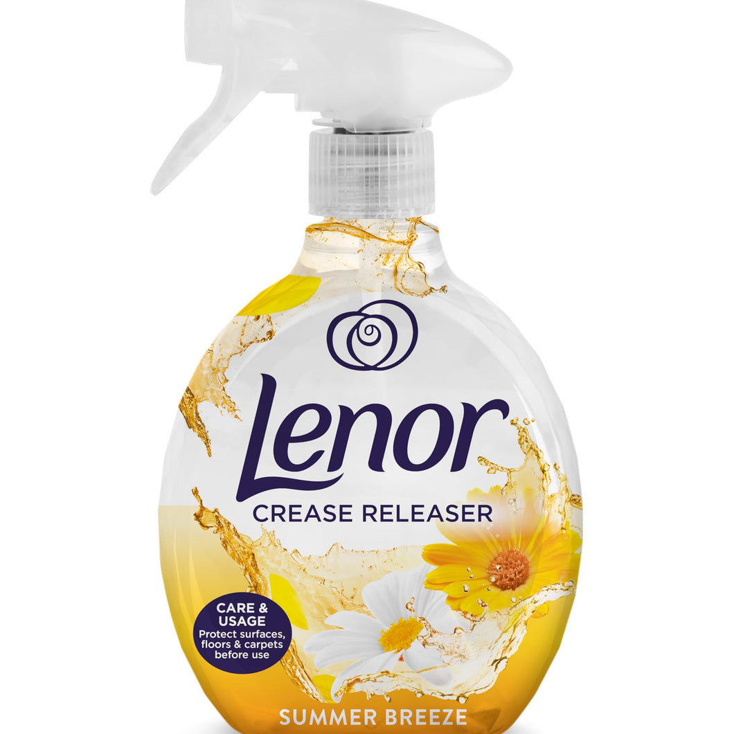 Crease Lenor Crease Releaser Spray Removes Creases in Fabric. Summer Breeze, 500 Millilitre