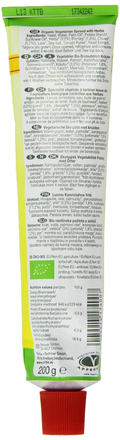 Tartex Yeast Pate With Herbs 200g x 2