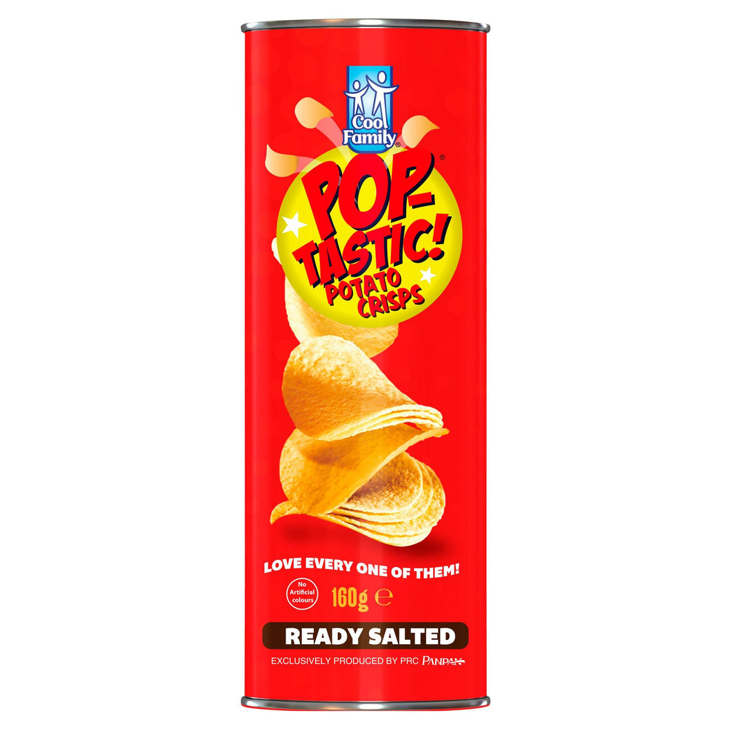 Pop-Tastic! Potato Crisps Ready Salted 160g