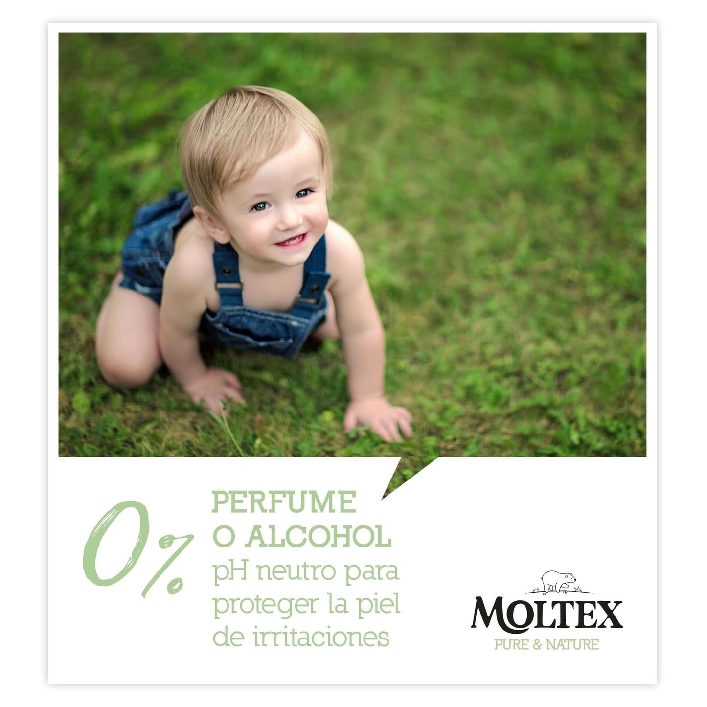 Moltex Pure & Nature Baby Wipes 60 units