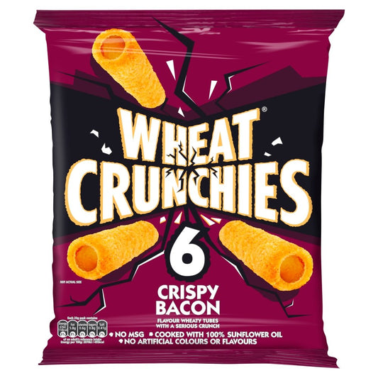 Wheat Crunchies Crispy Bacon Flavour Wheaty Tubes, 138g